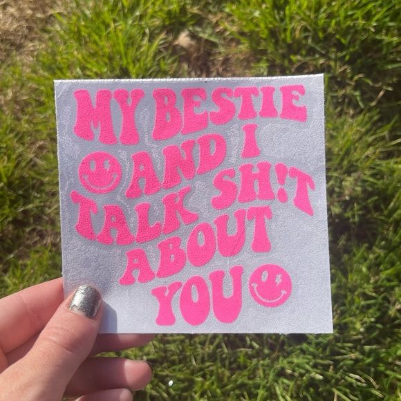 Groovy Bestie Vinyl Decal | Car Decal - Picture 4 of 8